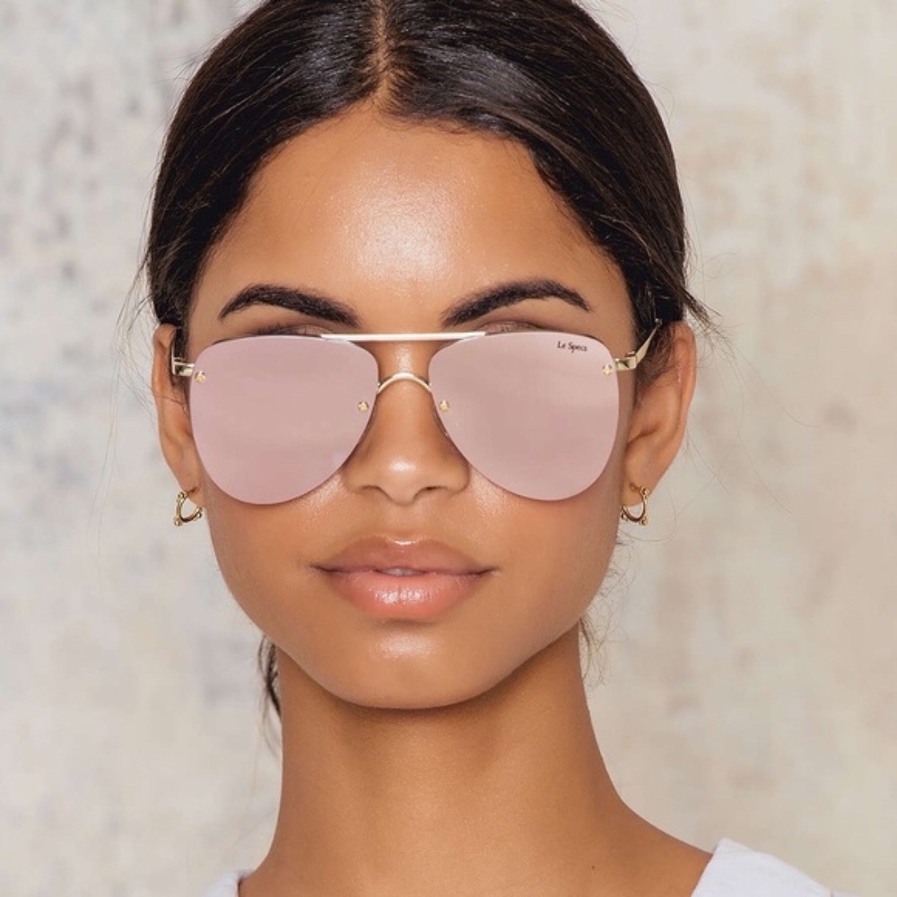 Le Specs Prince Rimless Aviators